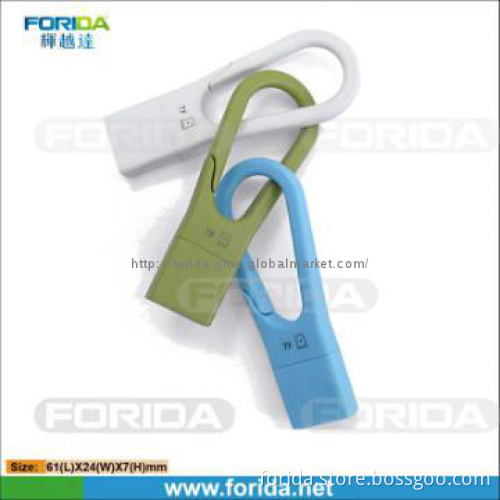 Funny carabiner type mini portable single micro sd card reader